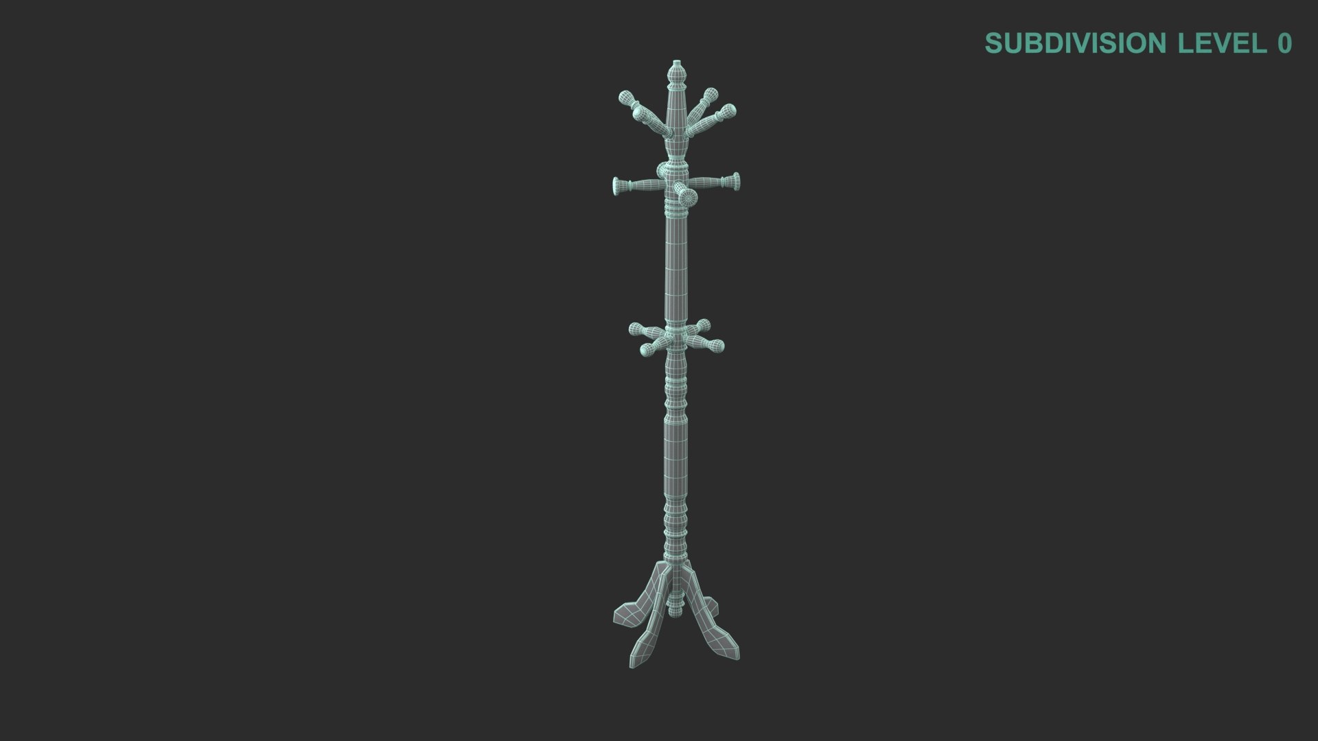 Coat Rack 3D Model - TurboSquid 1838998