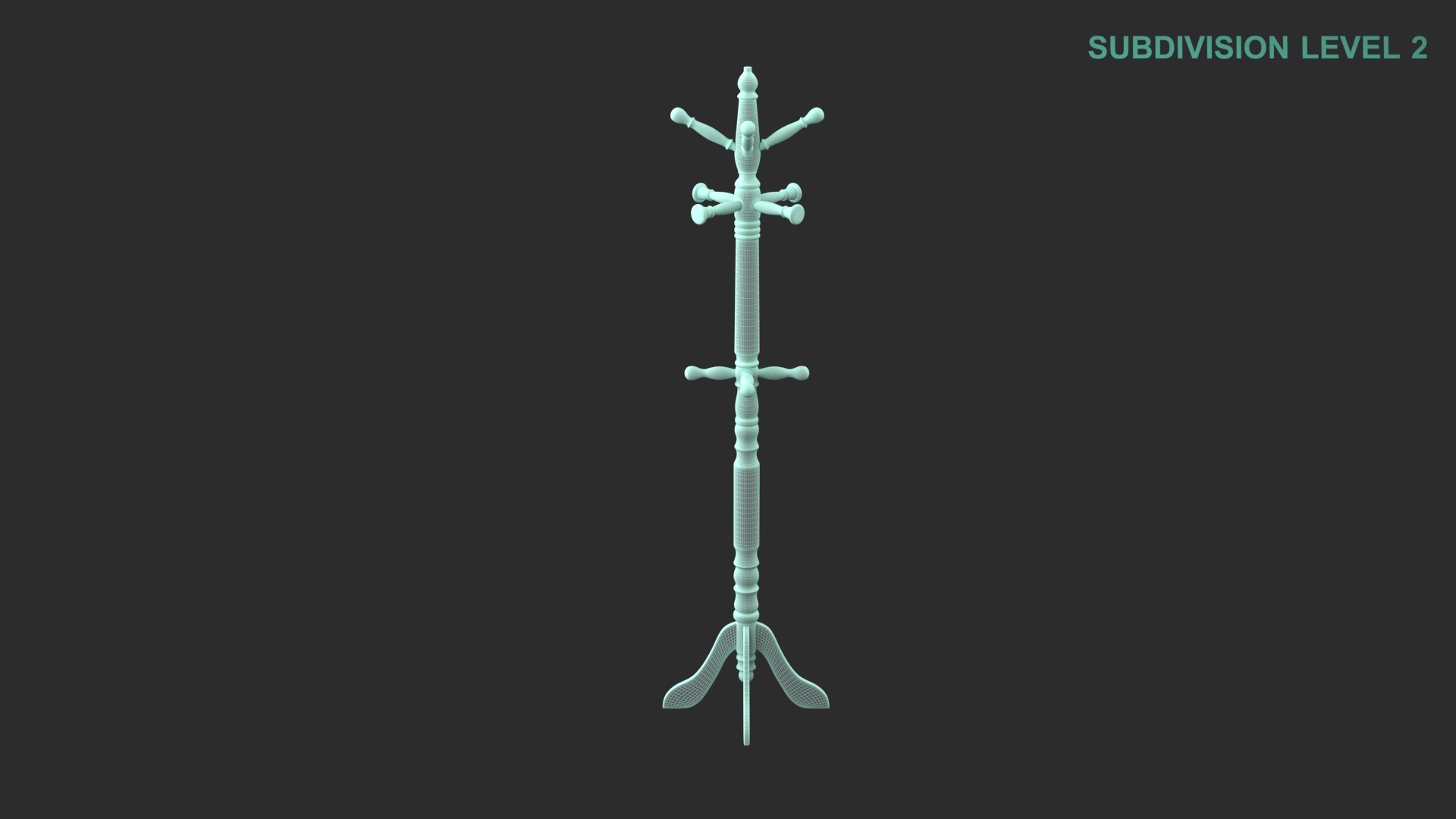 Coat Rack 3D Model - TurboSquid 1838998