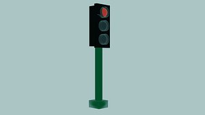 Traffic light scripting by python 3D