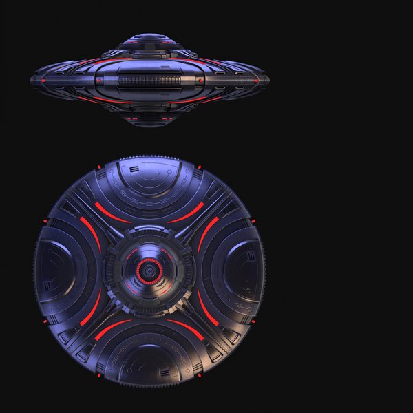 3D alien sci-fi ufo model - TurboSquid 1357085