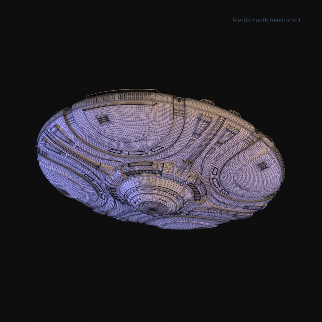 3D Alien Sci-fi Ufo Model - TurboSquid 1357085