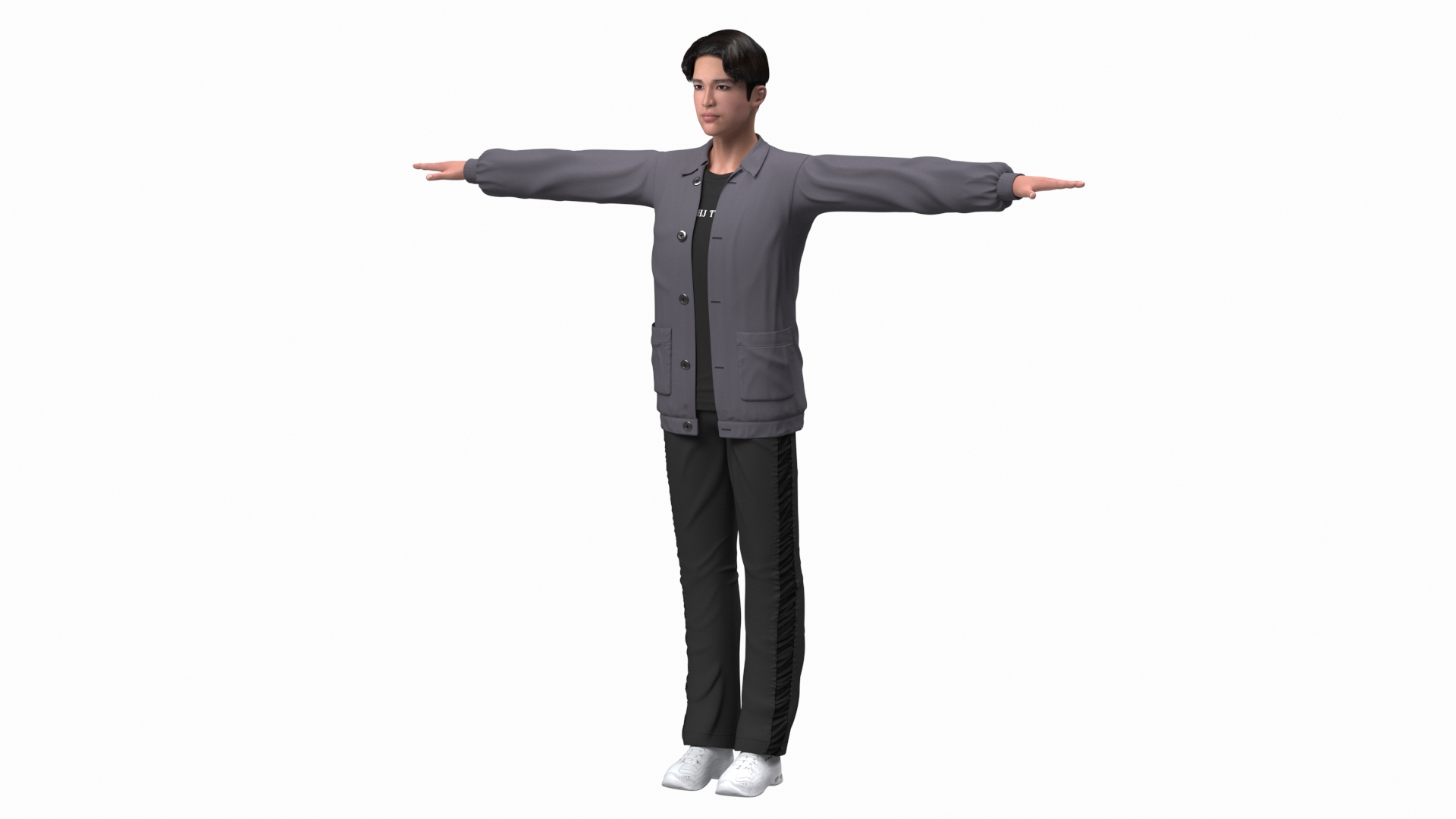 Using Universal T-pose Editing Feature