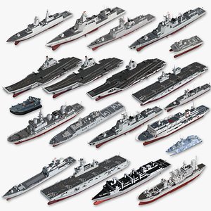 3D Chinese Navy Vessels model