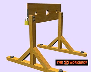 pillory punishment 3d model