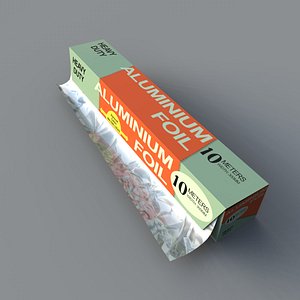 box tin foil 3d model