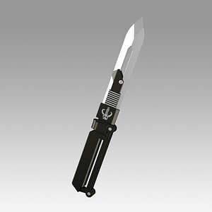 3D mandalorian knife vibroblade model