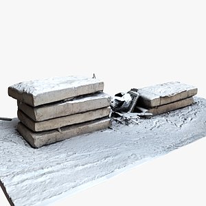 concrete plates 3D