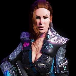 Sci fi Cyberpunk Girl Adrestia
