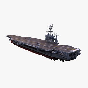 uss aircraft carrier 3d model