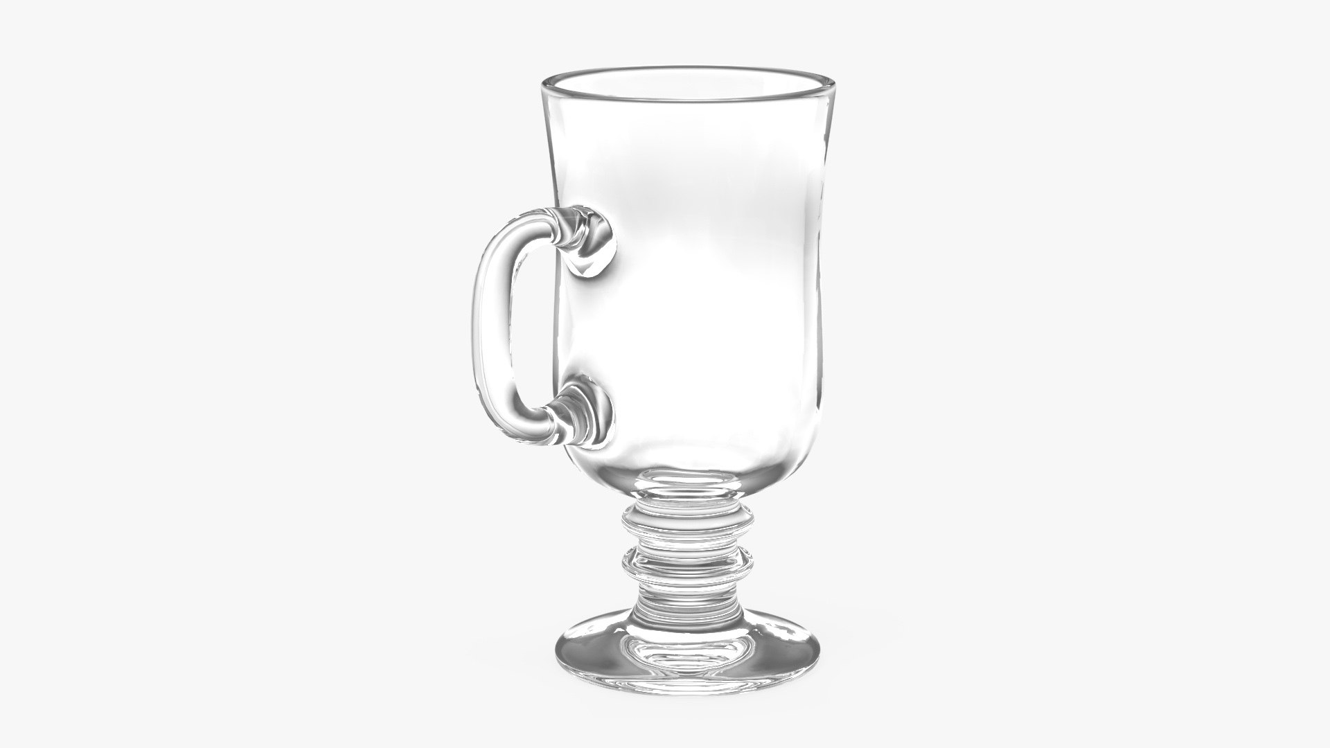 Irish Glass Coffee Mug 3D model preview