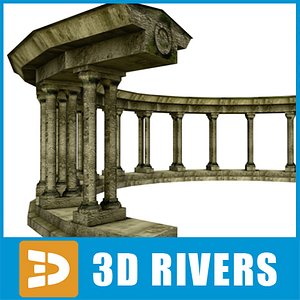 3d model ruined amphitheater