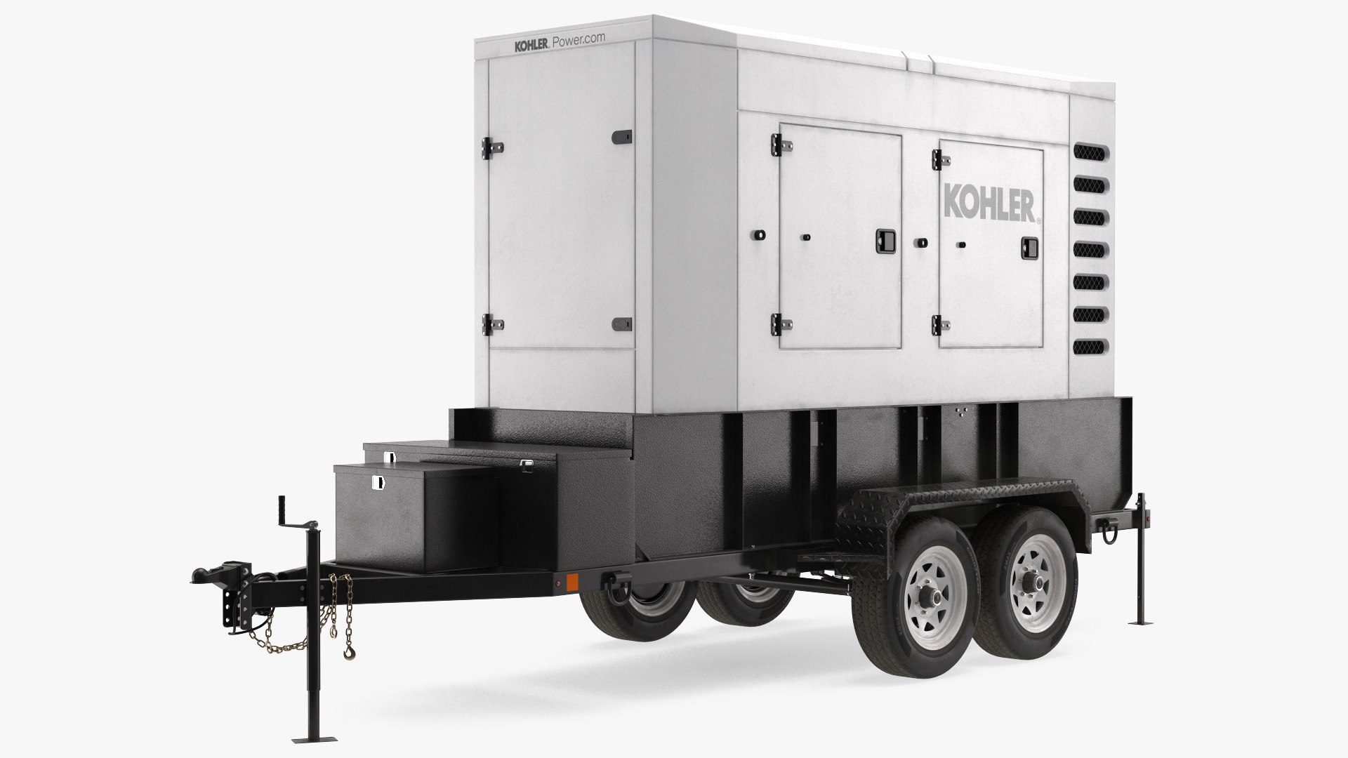 Kohler Big Mobile Generator Rigged 3D model preview