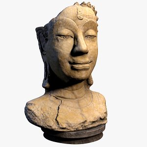 3d buddha sculpture model