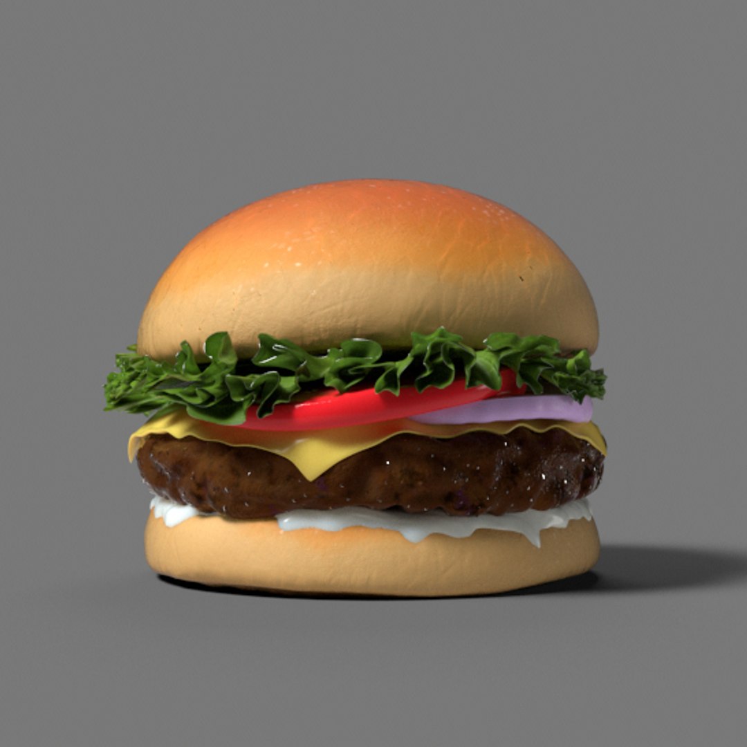 Burger 3D Model - TurboSquid 1169246