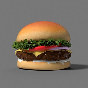 burger 3D model