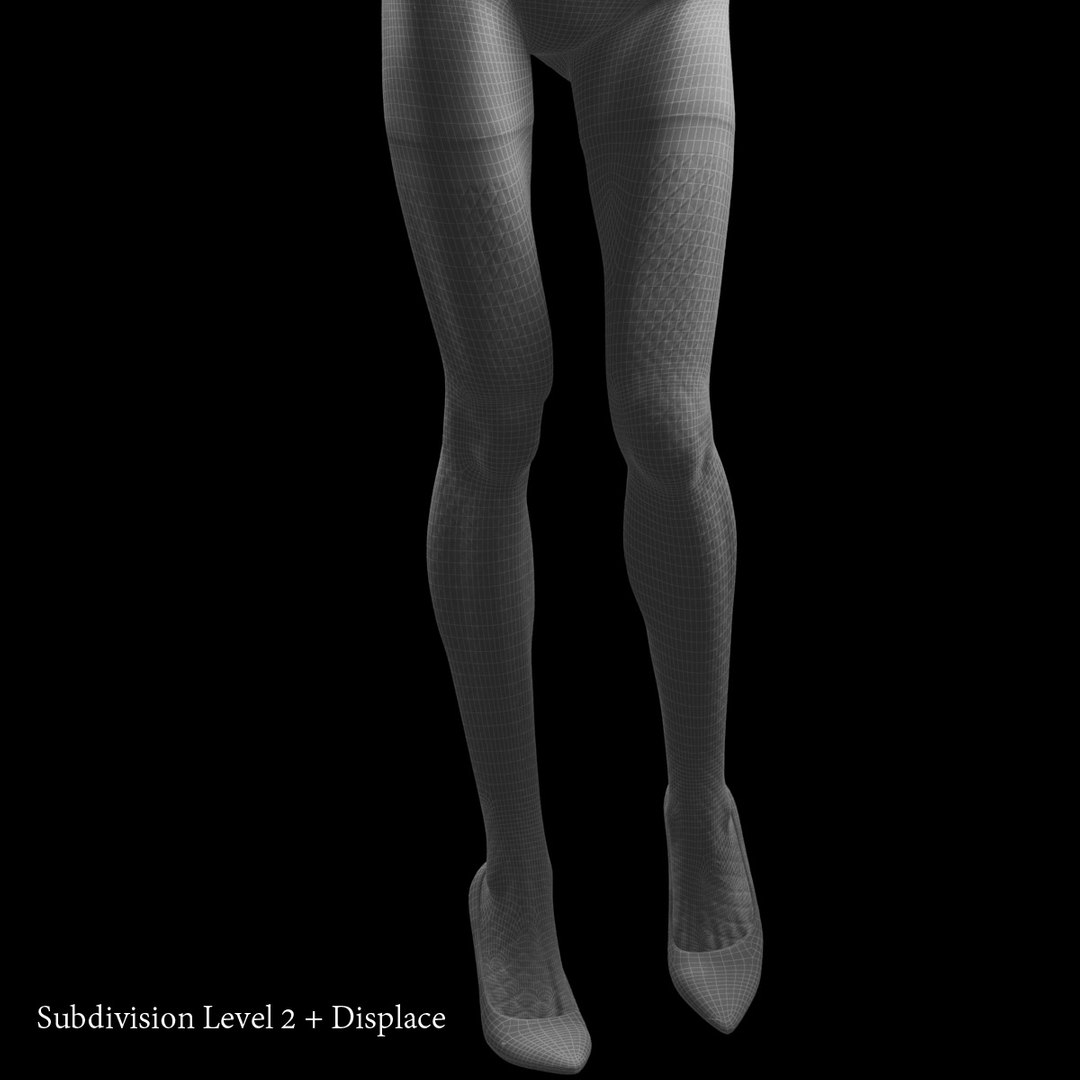 3d Model Female Legs Stockings