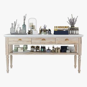 Aromatherapy Shop Cosmetics Table 3D model