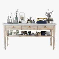 Aromatherapy Shop Cosmetics Table