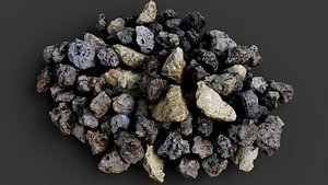 3D concrete debris pile ruins PBR photogrammetry