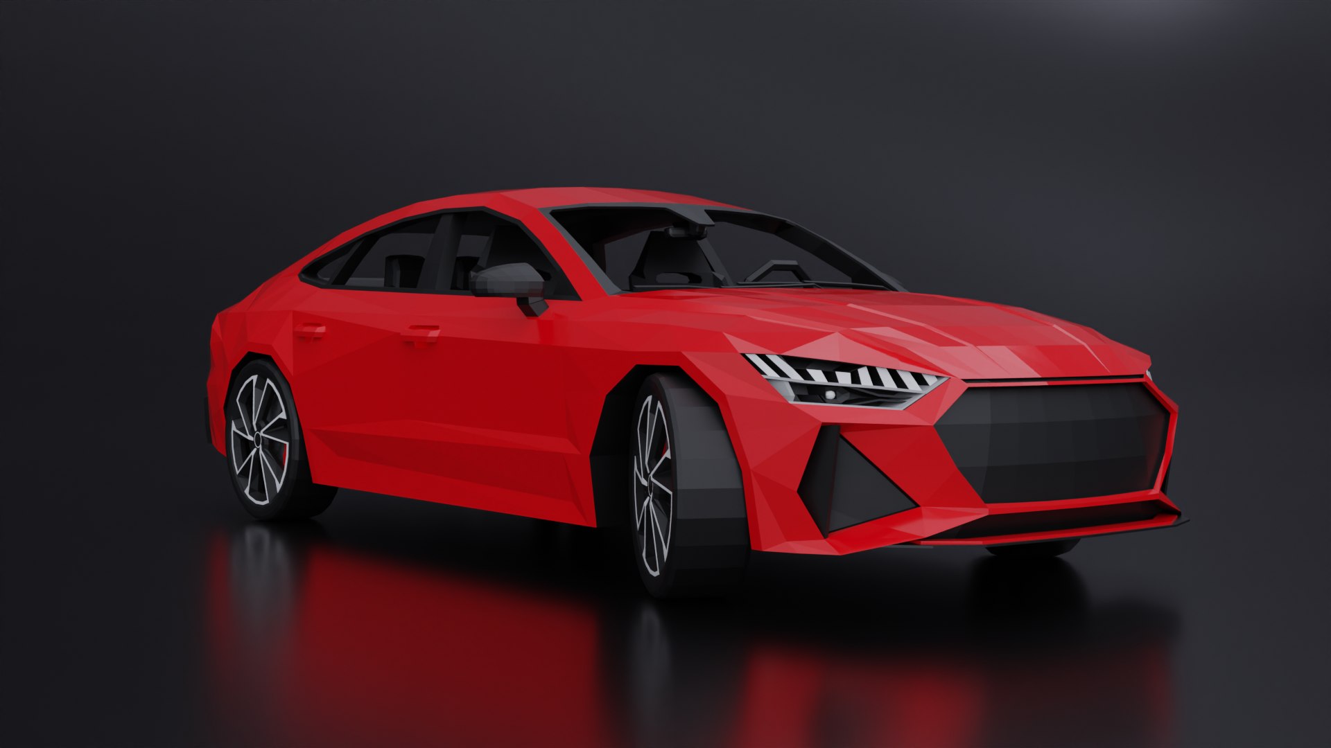 3D Model Low Poly Audi RS7 Sportback 2020 - TurboSquid 2338353