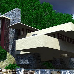frank lloyd falls 3d model