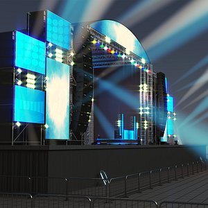 Mega Stage DJ Set 3D model