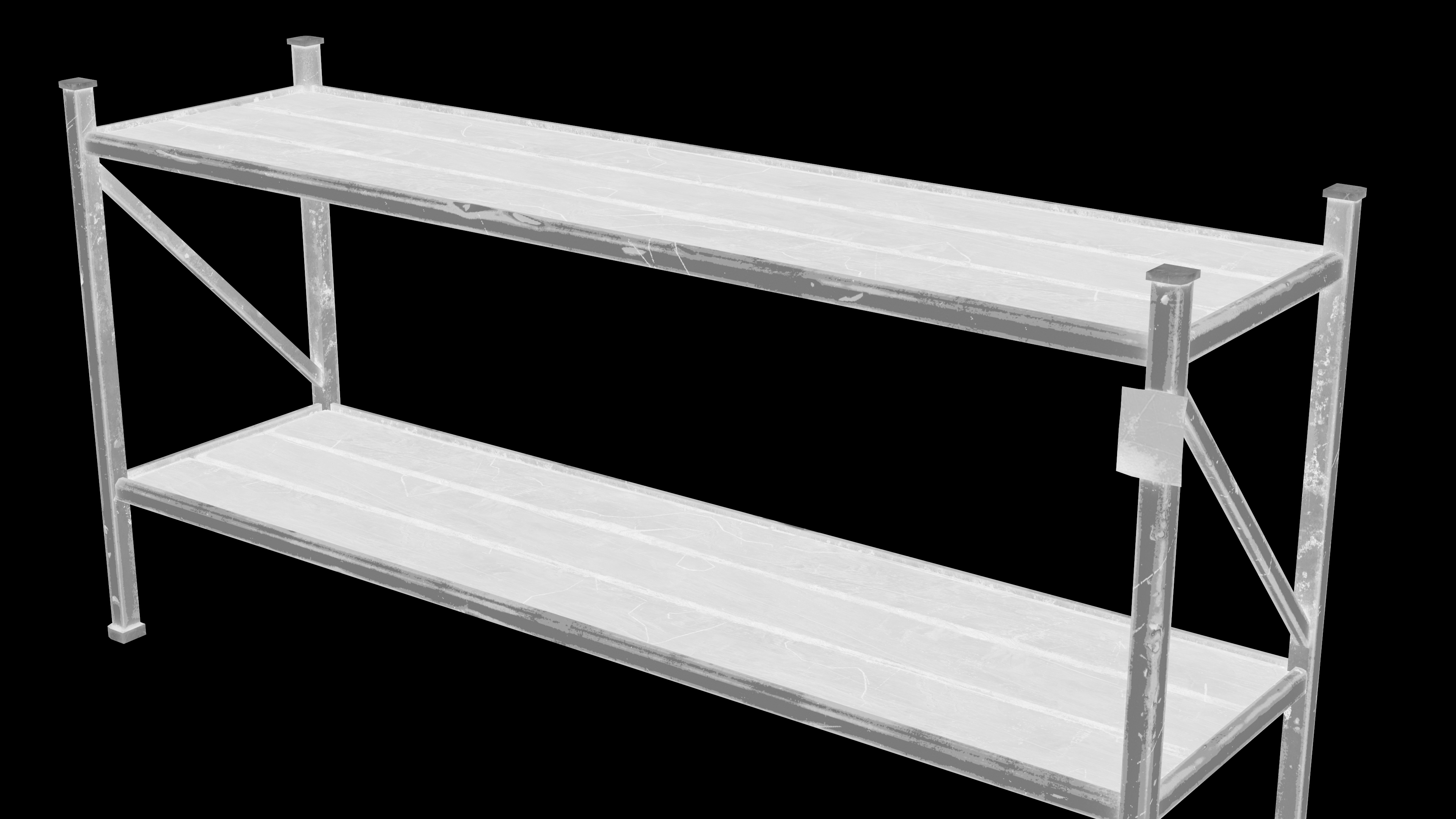 свободно 3D модель Складской стеллаж для хранения — готовый реквизит ...