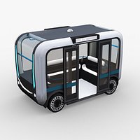 Olli Bus Lowpoly with interior