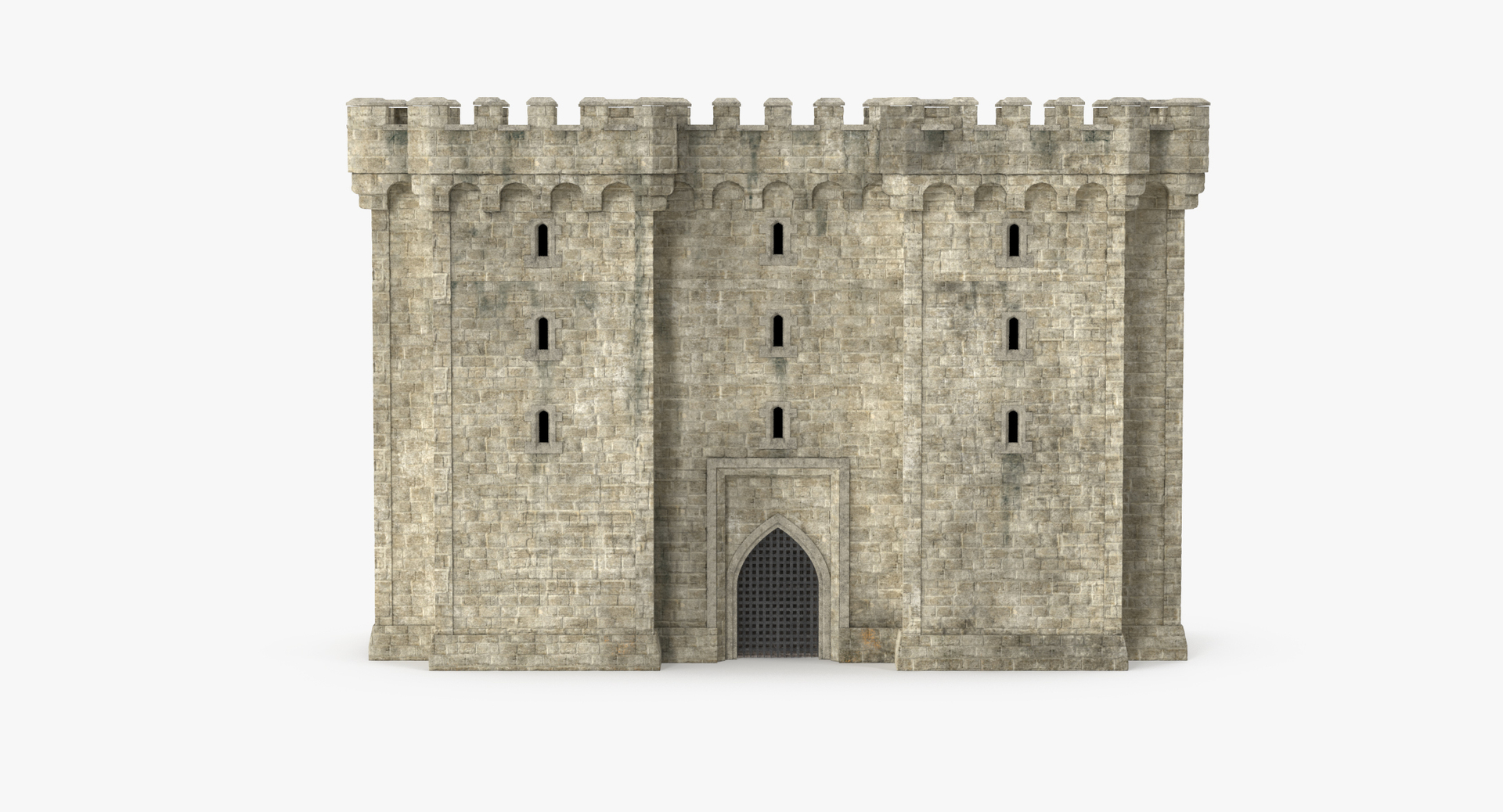 3d Model Castle Gatehouses