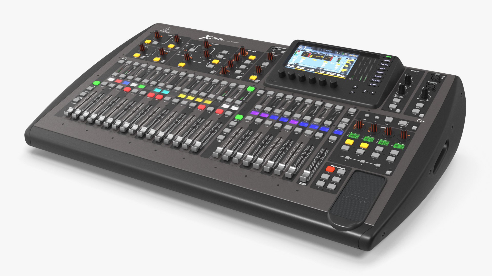 Behringer x32 digital Mixer Switched On 3D model preview