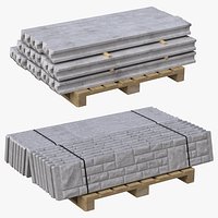 Concrete Fence on a Europallet