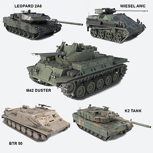 5 Military Tanks Collection