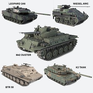 5 Military Tanks Collection
