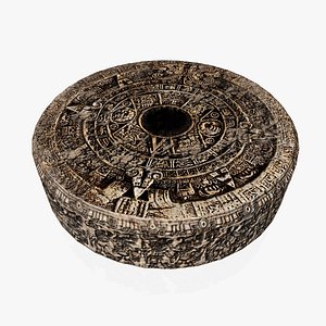 3D aztec stone tizoc