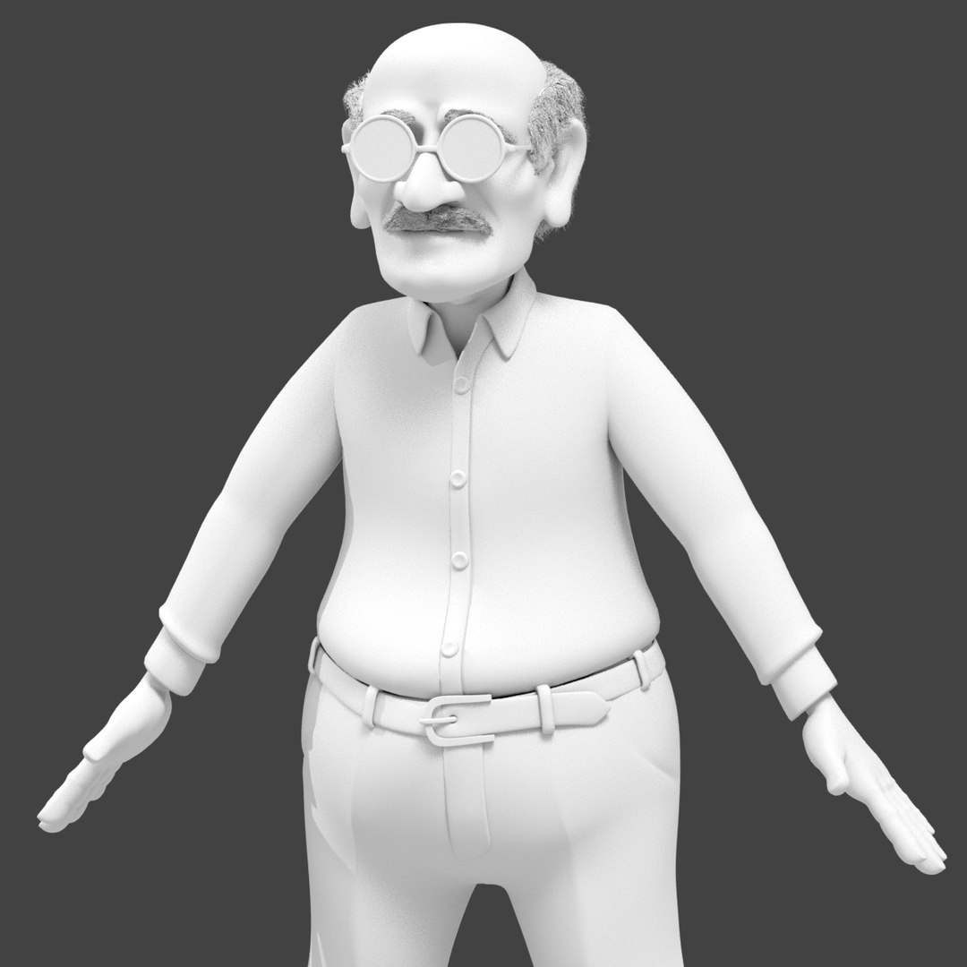 3D Old man TurboSquid 1886869
