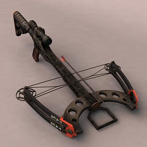 3d model crossbow bow