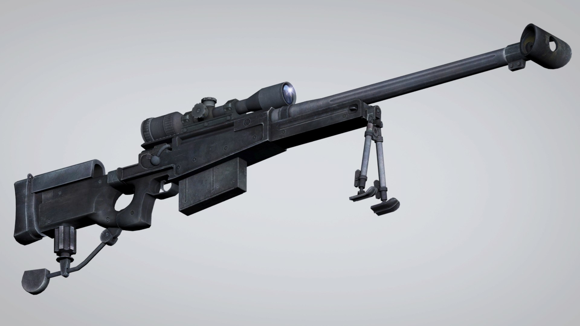 Sniper Rifle Aw50 Model - TurboSquid 1352436