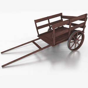 Western - Wooden Small Cart model