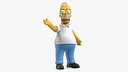Homer Simpson Rigged