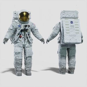 Apollo 11 A7L Spacesuit Rigged