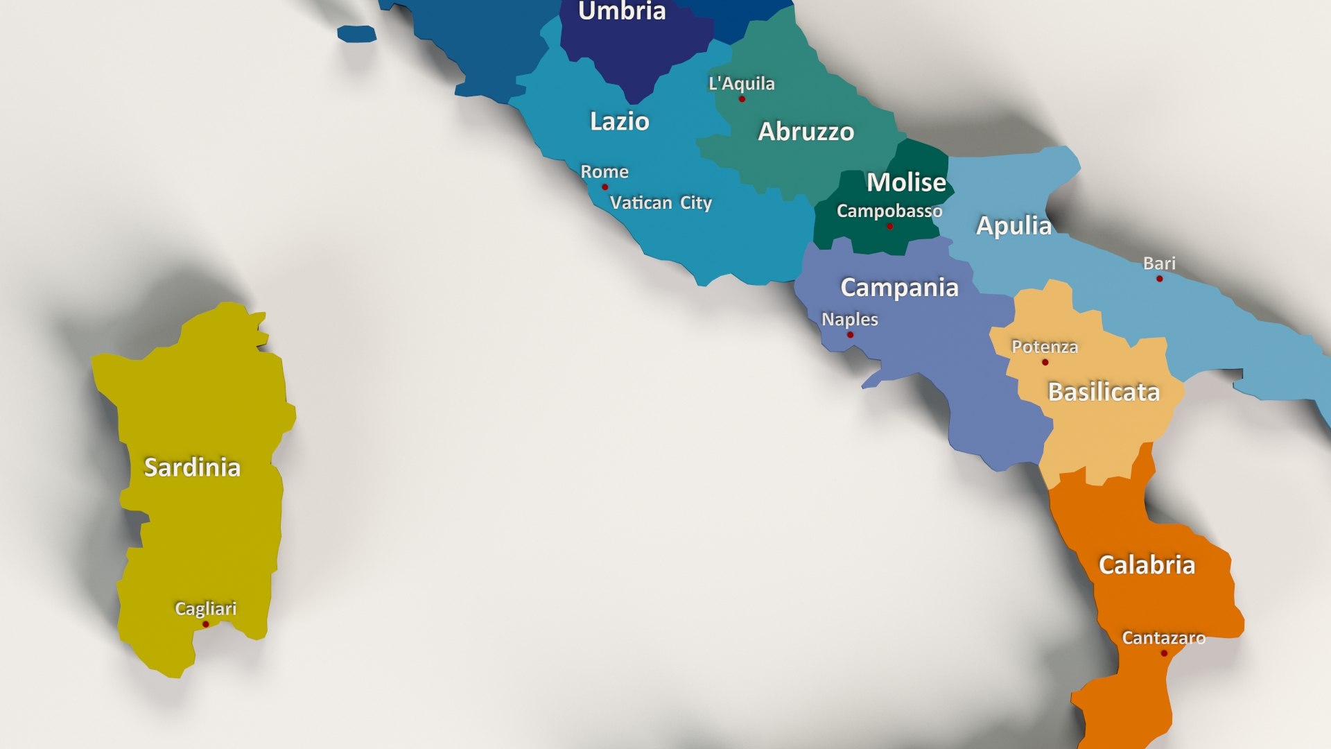 3D administrative regions country - TurboSquid 1252134