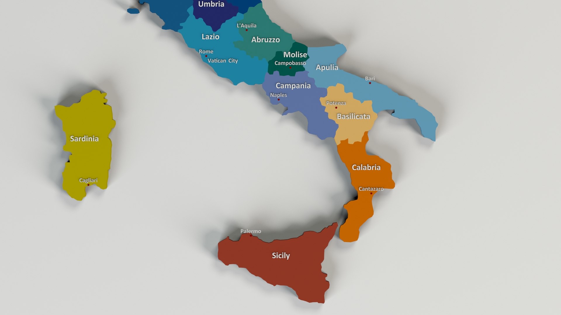 3D administrative regions country - TurboSquid 1252134