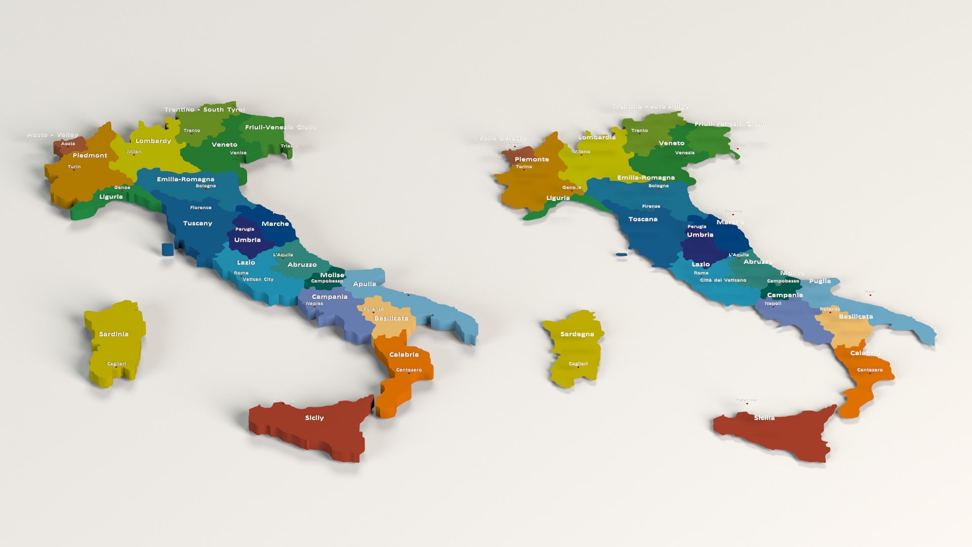 3D administrative regions country - TurboSquid 1252134