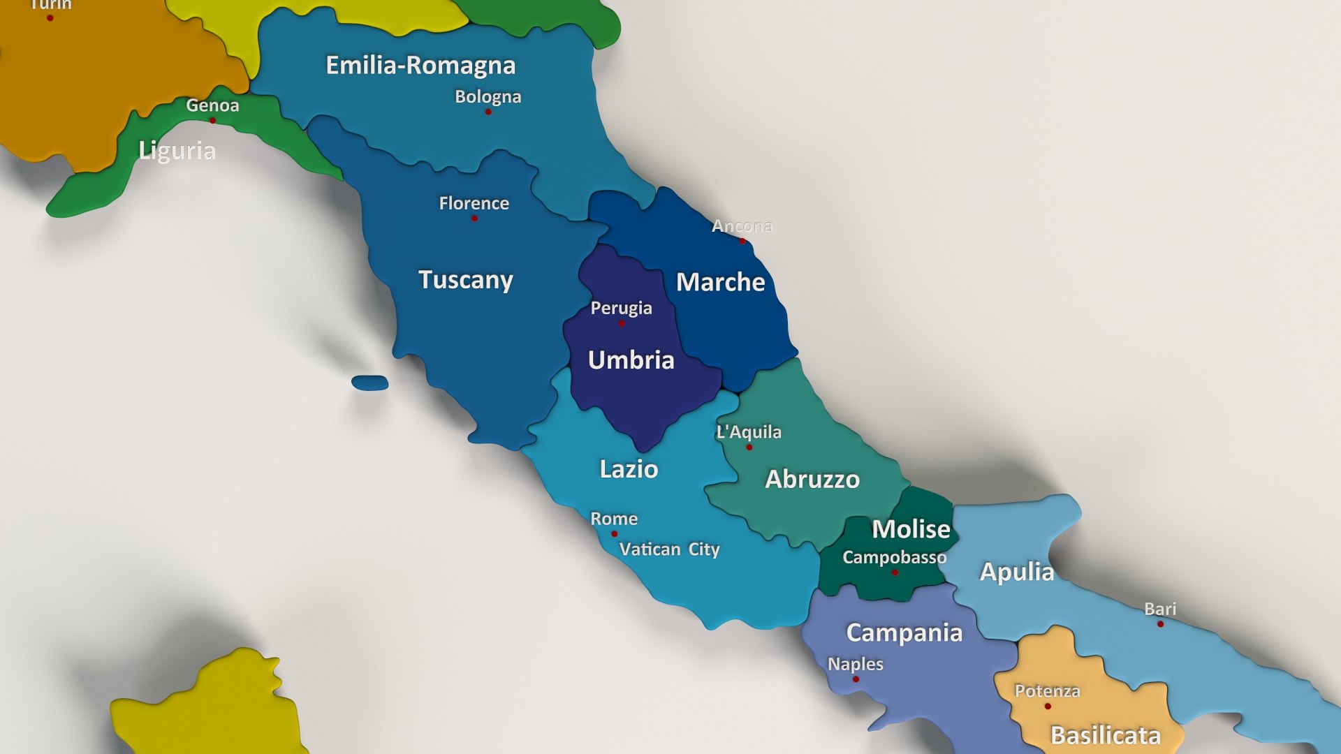 3D administrative regions country - TurboSquid 1252134