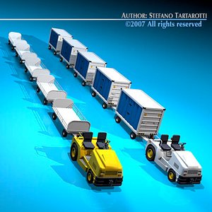 Airport baggage trailer