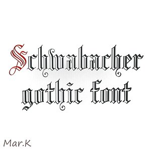 3d schwabacher gothic font