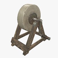 Whetstone medieval game asset