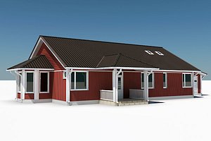 story single family house 3d model