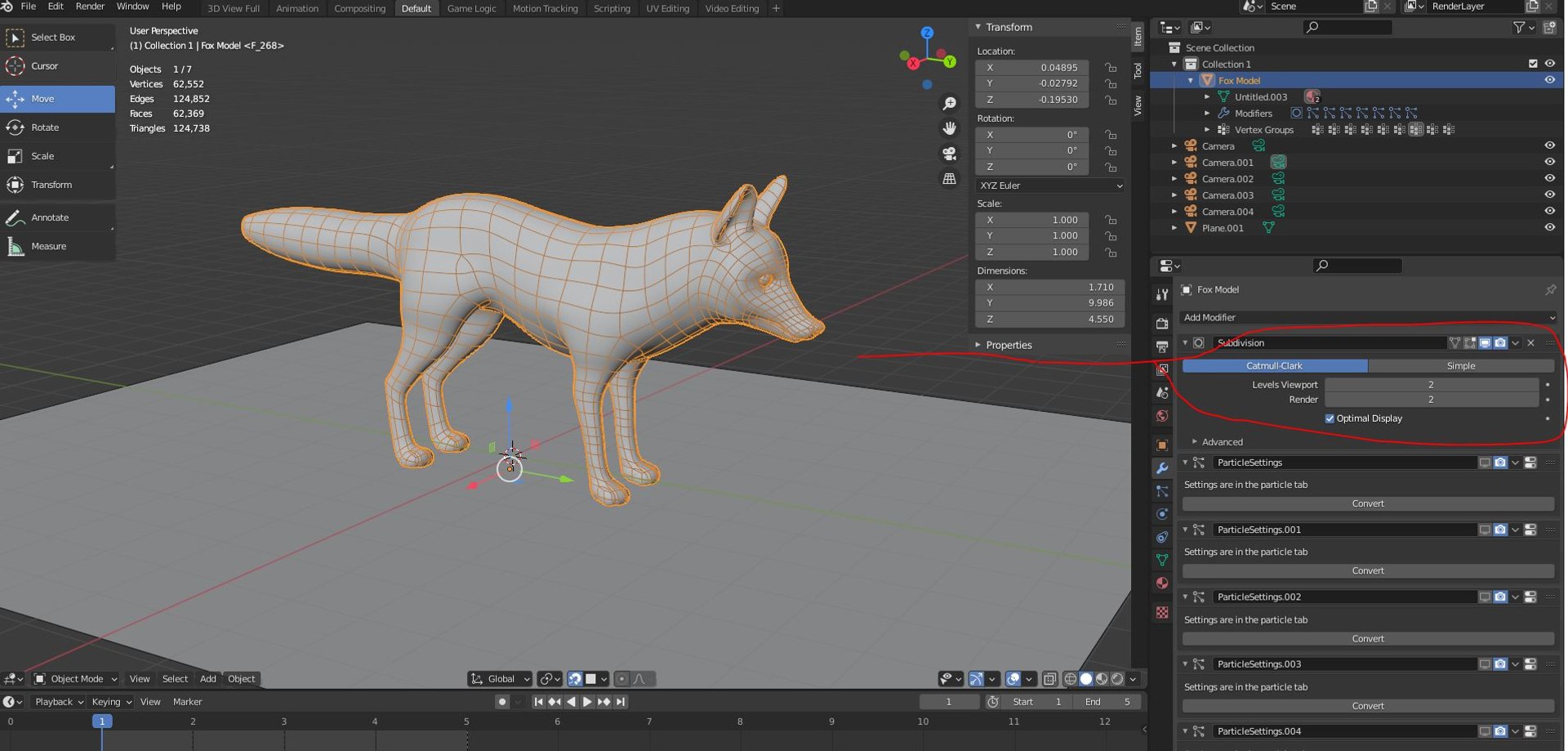 Fur Gray Fox Rigged Model model - TurboSquid 1722732