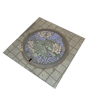 Osaka Manhole 3D model